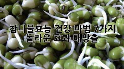 참나물효능🌱 건강 마법! 7가지 놀라운 효과 대방출!