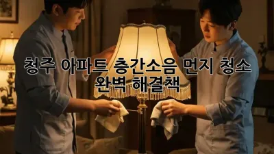 청주 아파트 층간소음? 먼지 청소 완벽 해결책!